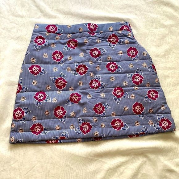 Anthropologie Carleen Floral Quilted Mini Skirt - Picture 2 of 8